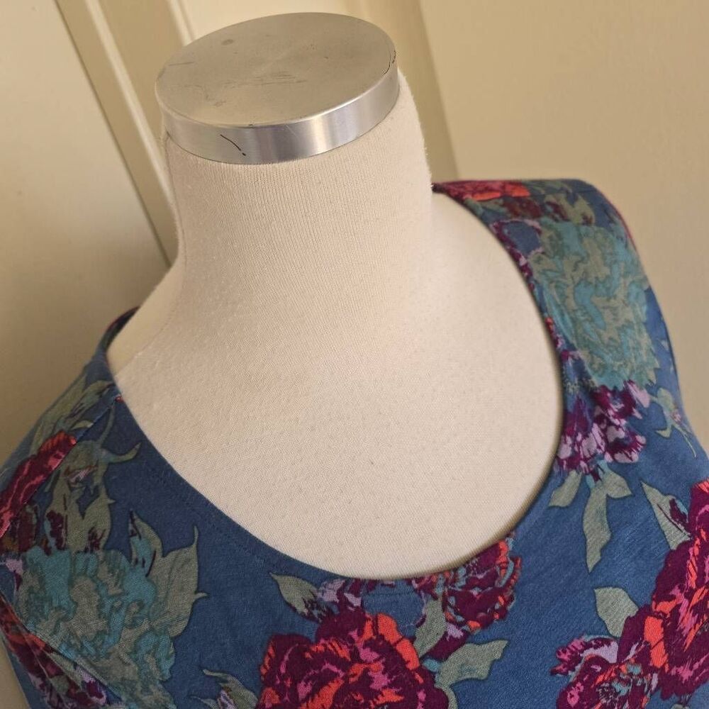 Soft Surroundings A-Line Purple/Blue Maxi Dress, Long Sleeve, EUC, M - Picture 5 of 12